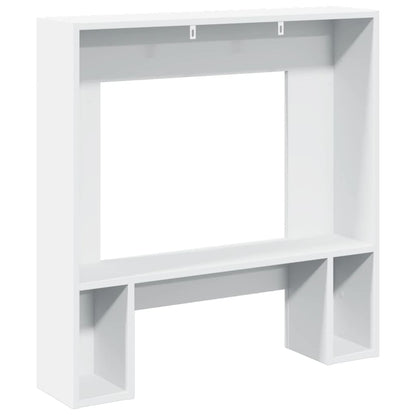 Fireplace Surround White 81x18x82 cm Engineered Wood