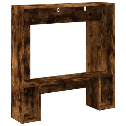 Fireplace Surround Smoked Oak 81x18x82 cm Engineered Wood