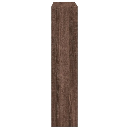 Fireplace Surround Brown Oak 81x18x82 cm Engineered Wood