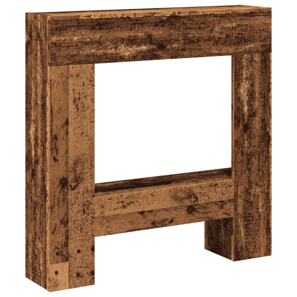 Fireplace Surround Old Wood 81x18x82 cm Engineered Wood