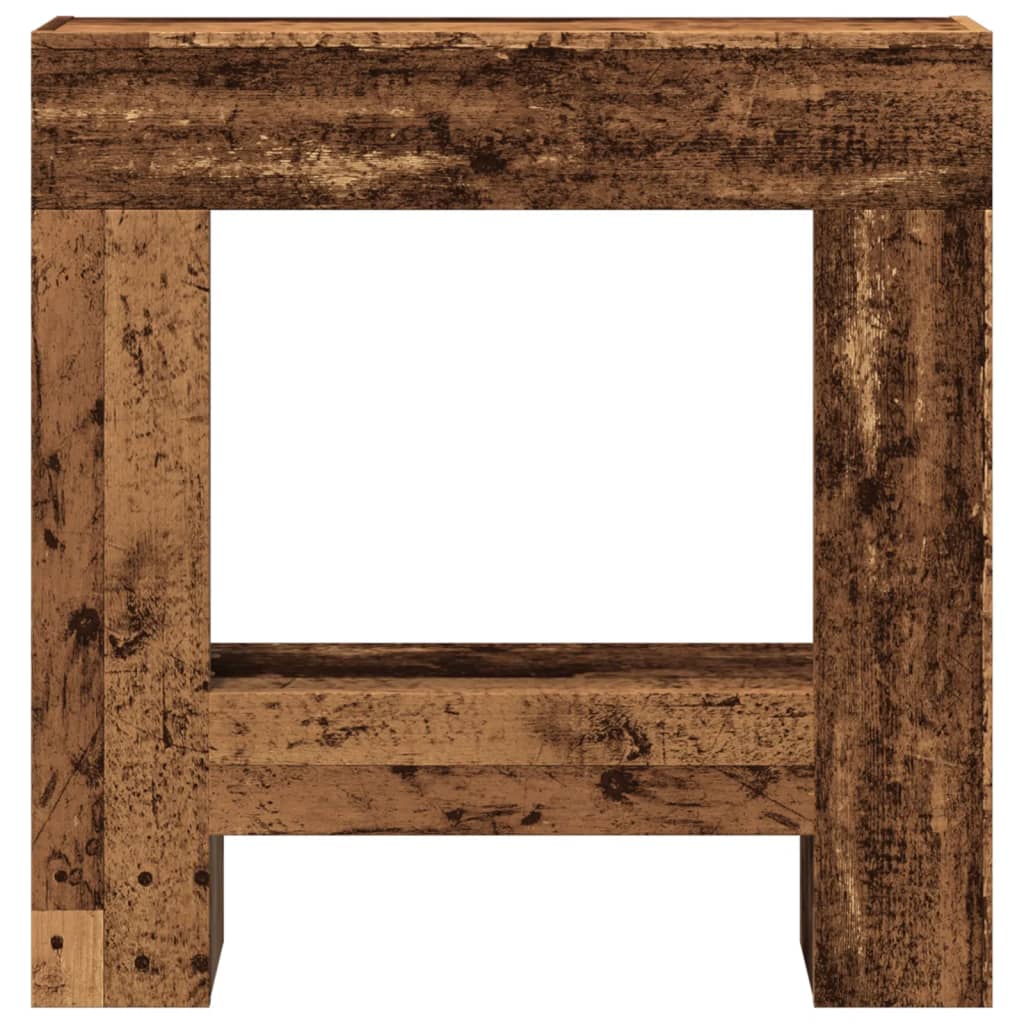 Fireplace Surround Old Wood 81x18x82 cm Engineered Wood