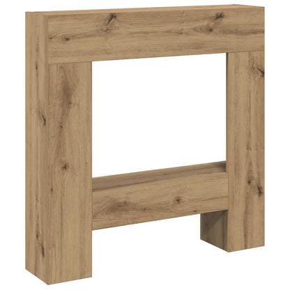 Fireplace Surround Artisan Oak 81x18x82 cm Engineered Wood