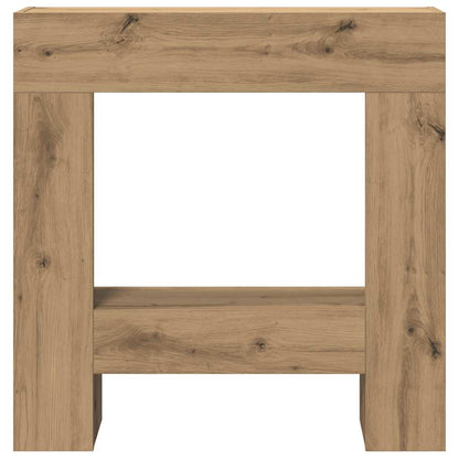 Fireplace Surround Artisan Oak 81x18x82 cm Engineered Wood