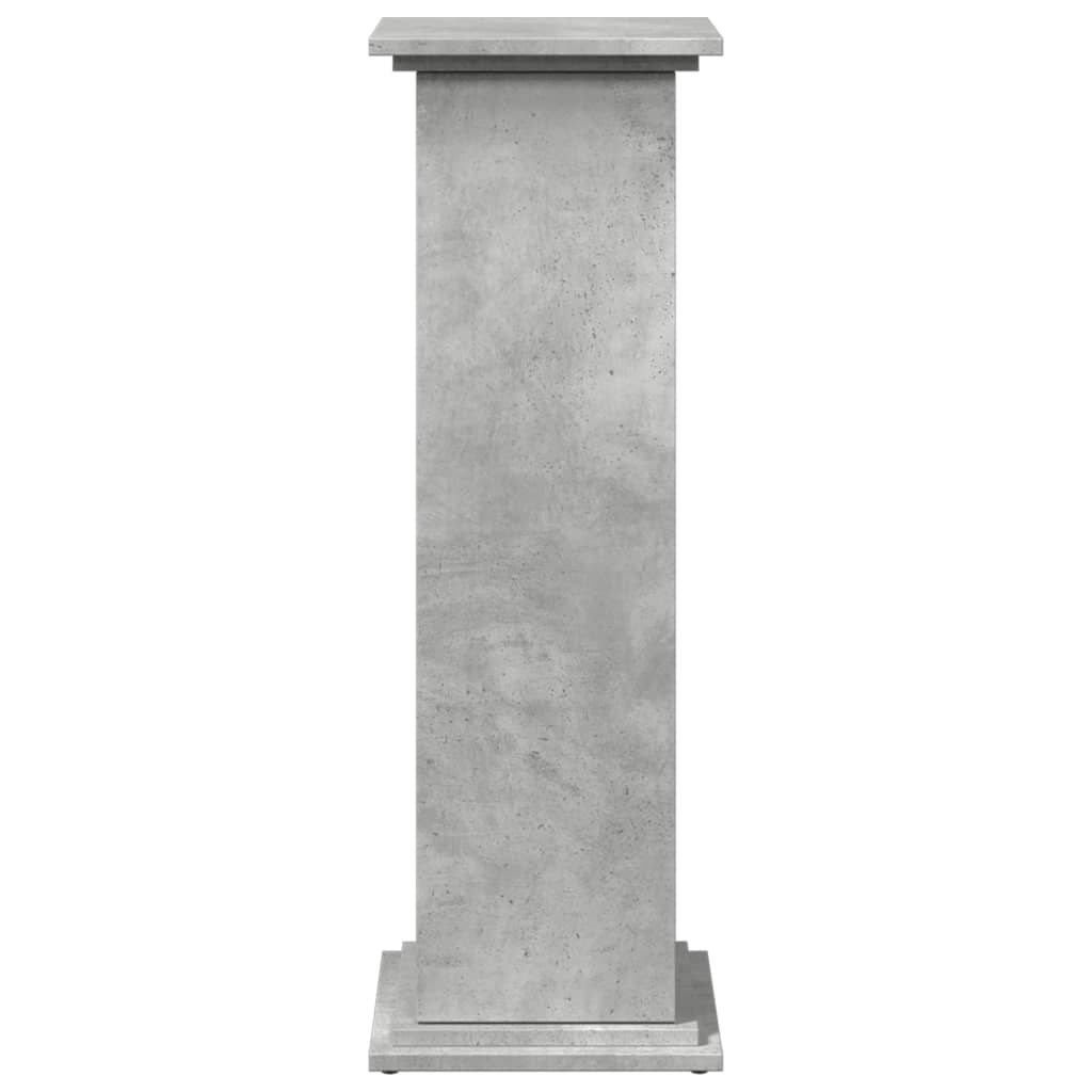 Display Stand with Storage Concrete Grey 31x30x90 cm Engineered Wood