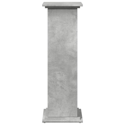 Display Stand with Storage Concrete Grey 31x30x90 cm Engineered Wood