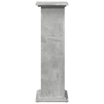 Display Stand with Storage Concrete Grey 31x30x90 cm Engineered Wood