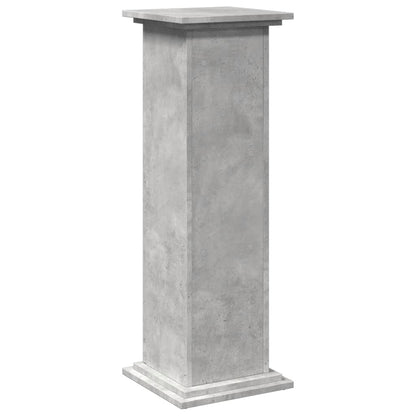 Display Stand with Storage Concrete Grey 31x30x90 cm Engineered Wood