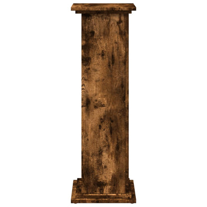 Display Stand with Storage Smoked Oak 31x30x90 cm Engineered Wood