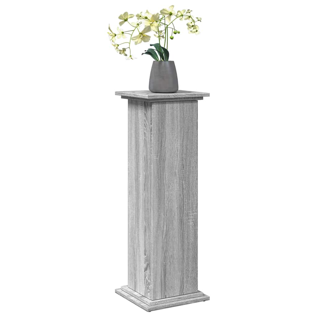 Display Stand with Storage Grey Sonoma 31x30x90 cm Engineered Wood