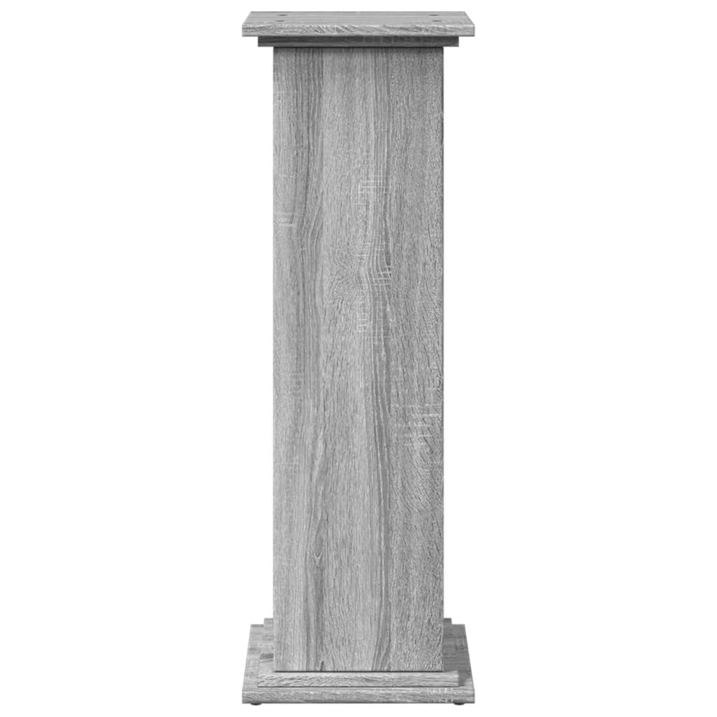 Display Stand with Storage Grey Sonoma 31x30x90 cm Engineered Wood