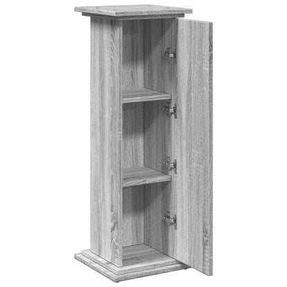 Display Stand with Storage Grey Sonoma 31x30x90 cm Engineered Wood
