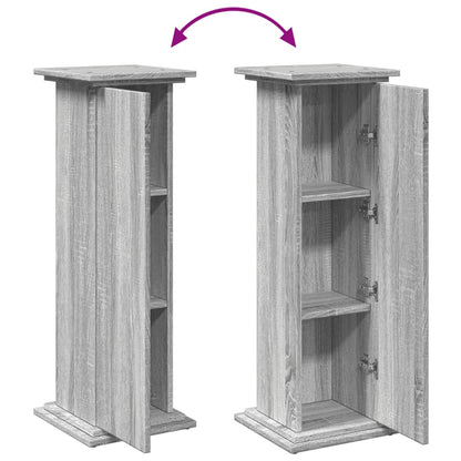 Display Stand with Storage Grey Sonoma 31x30x90 cm Engineered Wood