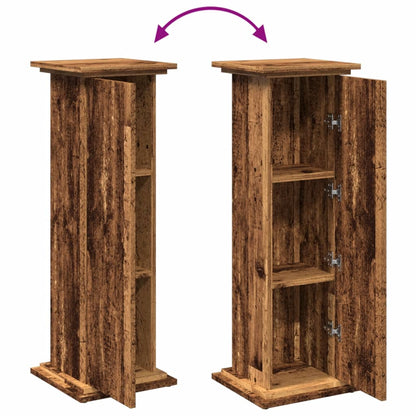 Display Stand with Storage Old Wood 31x30x90 cm Engineered Wood