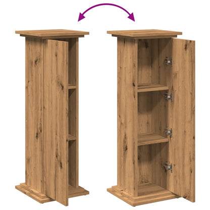 Display Stand with Storage Artisan Oak 31x30x90 cm Engineered Wood