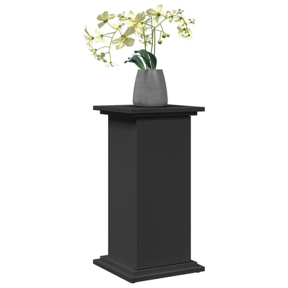 Display Stand with Storage Black 31x30x60 cm Engineered Wood