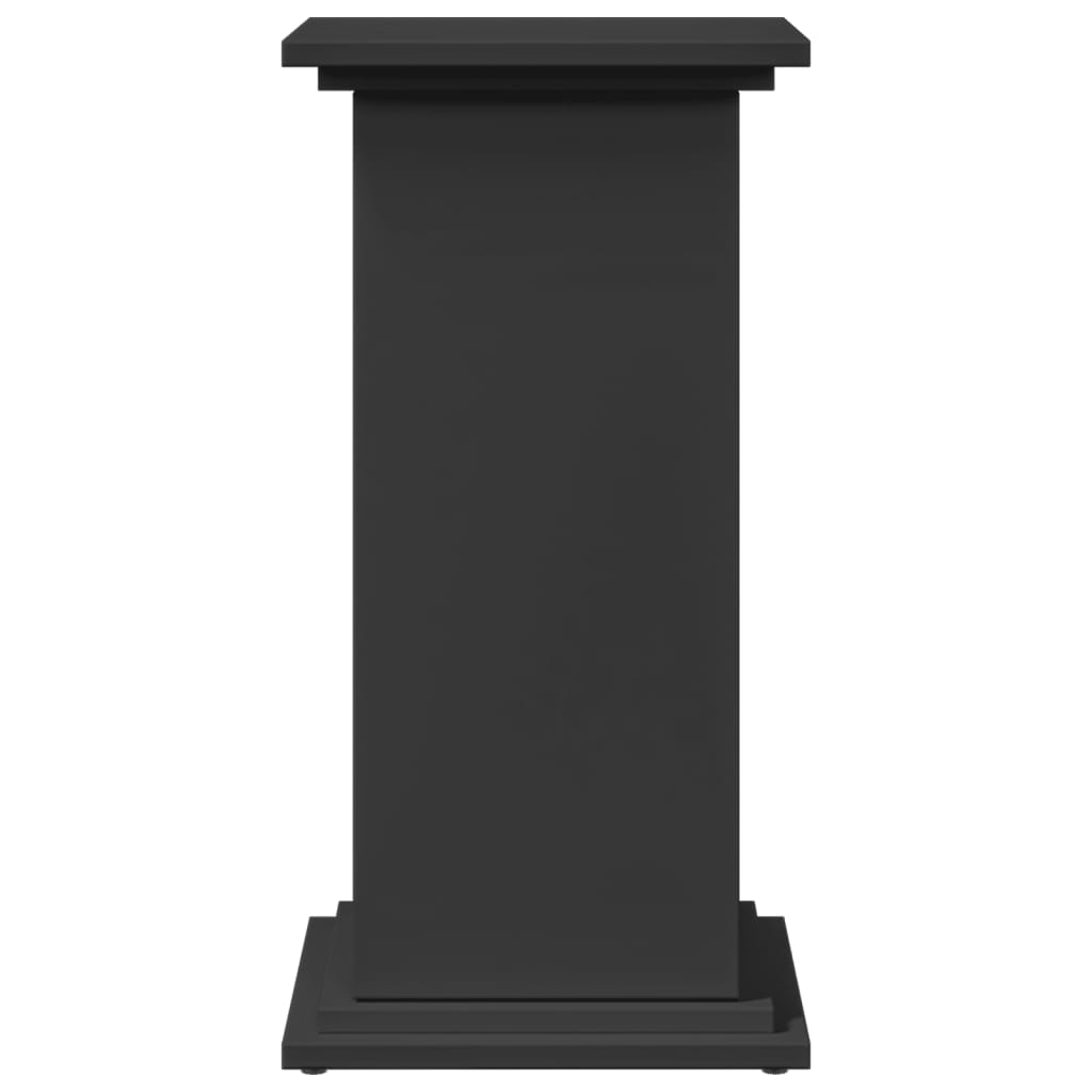 Display Stand with Storage Black 31x30x60 cm Engineered Wood