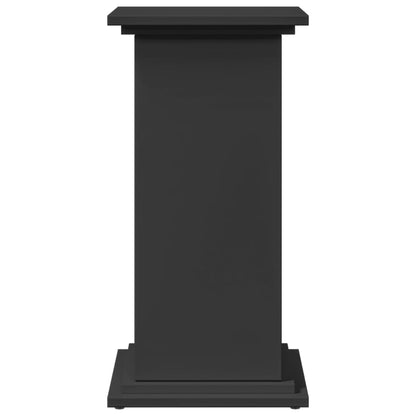 Display Stand with Storage Black 31x30x60 cm Engineered Wood