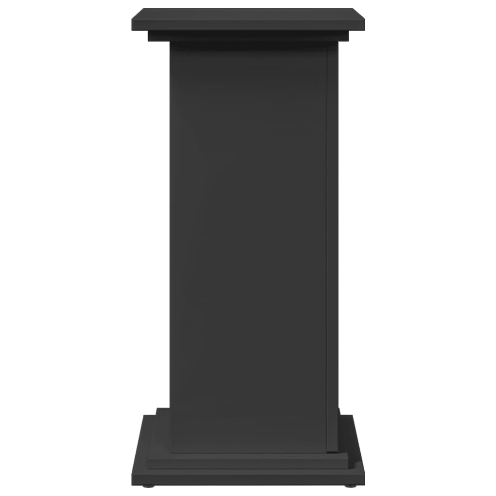 Display Stand with Storage Black 31x30x60 cm Engineered Wood
