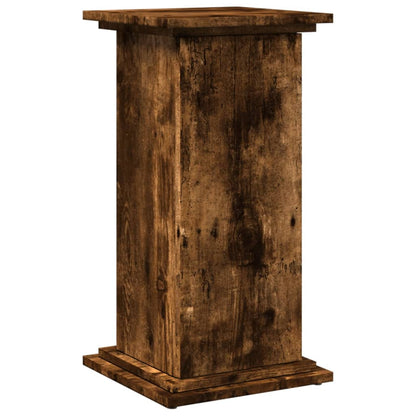 Display Stand with Storage Smoked Oak 31x30x60 cm Engineered Wood