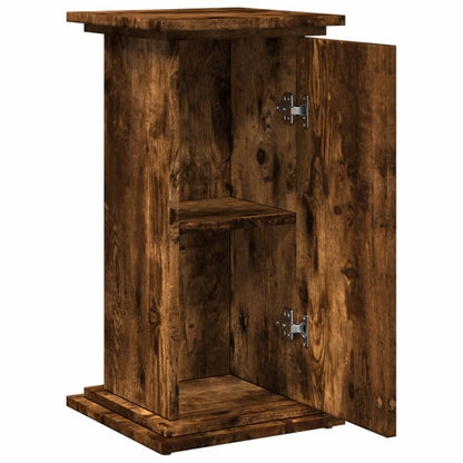 Display Stand with Storage Smoked Oak 31x30x60 cm Engineered Wood