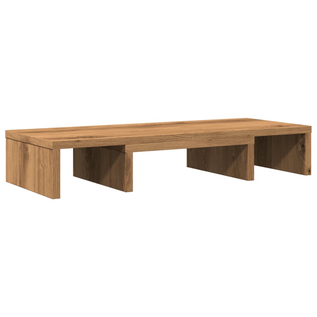 Monitor Stand Adjustable Artisan Oak 60x24x10.5 cm Engineered Wood