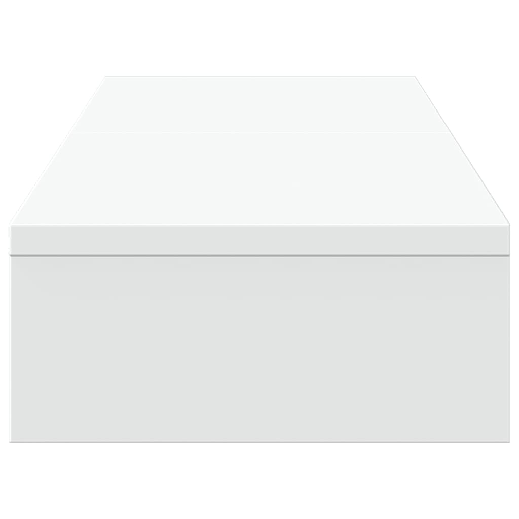 Monitor Stand Riser Adjustable White 80x24x10.5 cm Engineered Wood