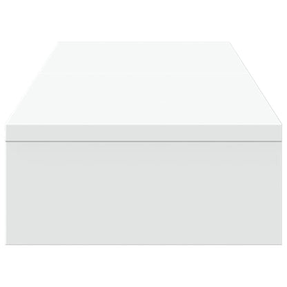 Monitor Stand Riser Adjustable White 80x24x10.5 cm Engineered Wood