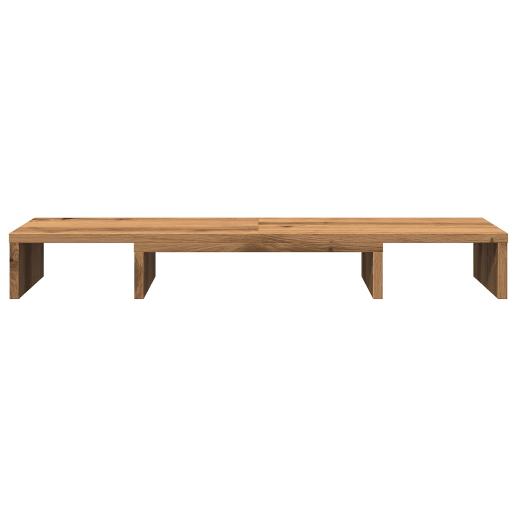 Monitor Stand Riser Adjustable Artisan Oak 80x24x10.5 cm Engineered Wood
