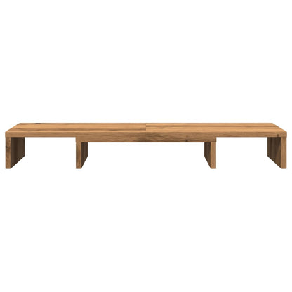 Monitor Stand Riser Adjustable Artisan Oak 80x24x10.5 cm Engineered Wood