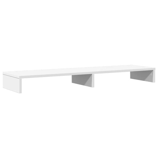 Monitor Stand White 100x27x10 cm Engineered Wood
