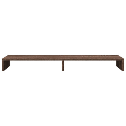 Monitor Stand Brown Oak 100x27x10 cm Engineered Wood