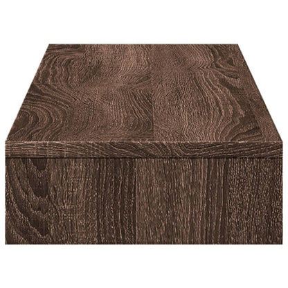 Monitor Stand Brown Oak 100x27x10 cm Engineered Wood