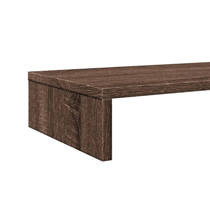 Monitor Stand Brown Oak 100x27x10 cm Engineered Wood
