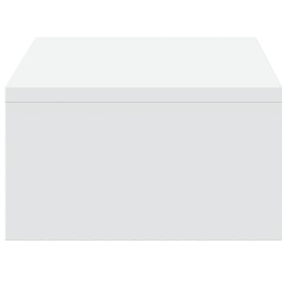 Monitor Stand with Drawers White 50x27x15 cm Engineered Wood