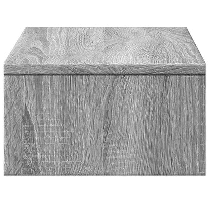 Monitor Stand with Drawers Grey Sonoma 50x27x15 cm Engineered Wood