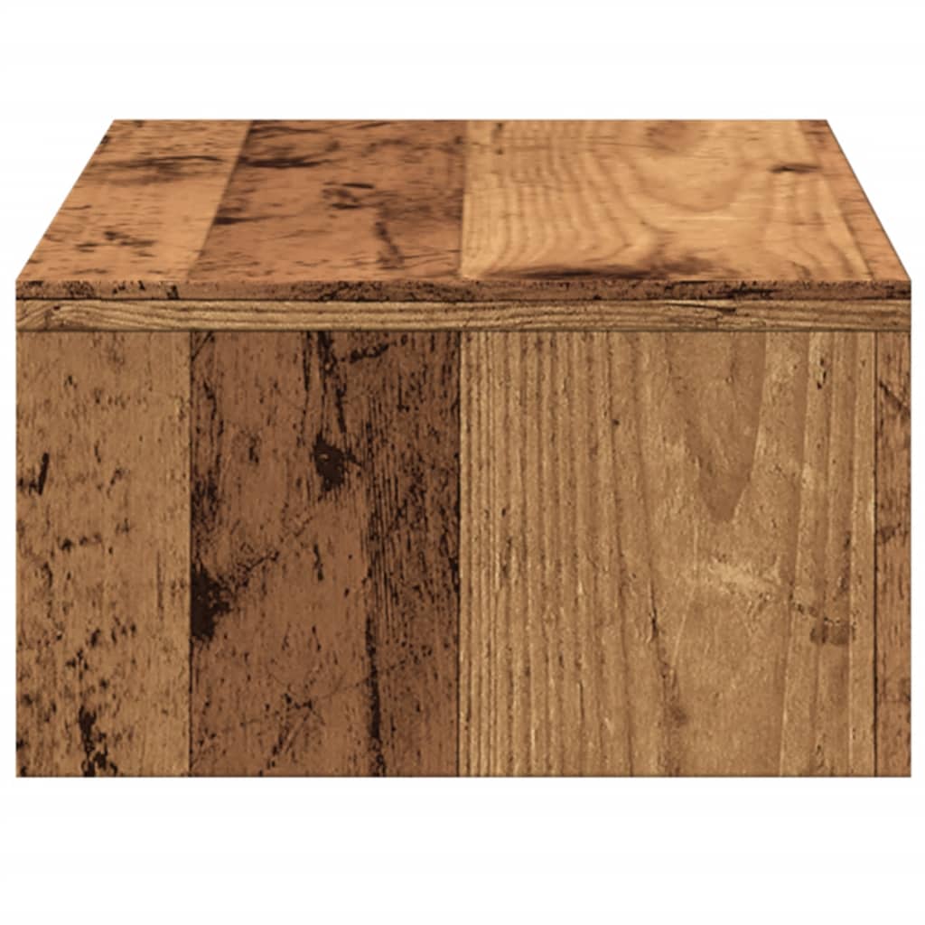 Monitor Stand with Drawers Old Wood 50x27x15 cm Engineered Wood
