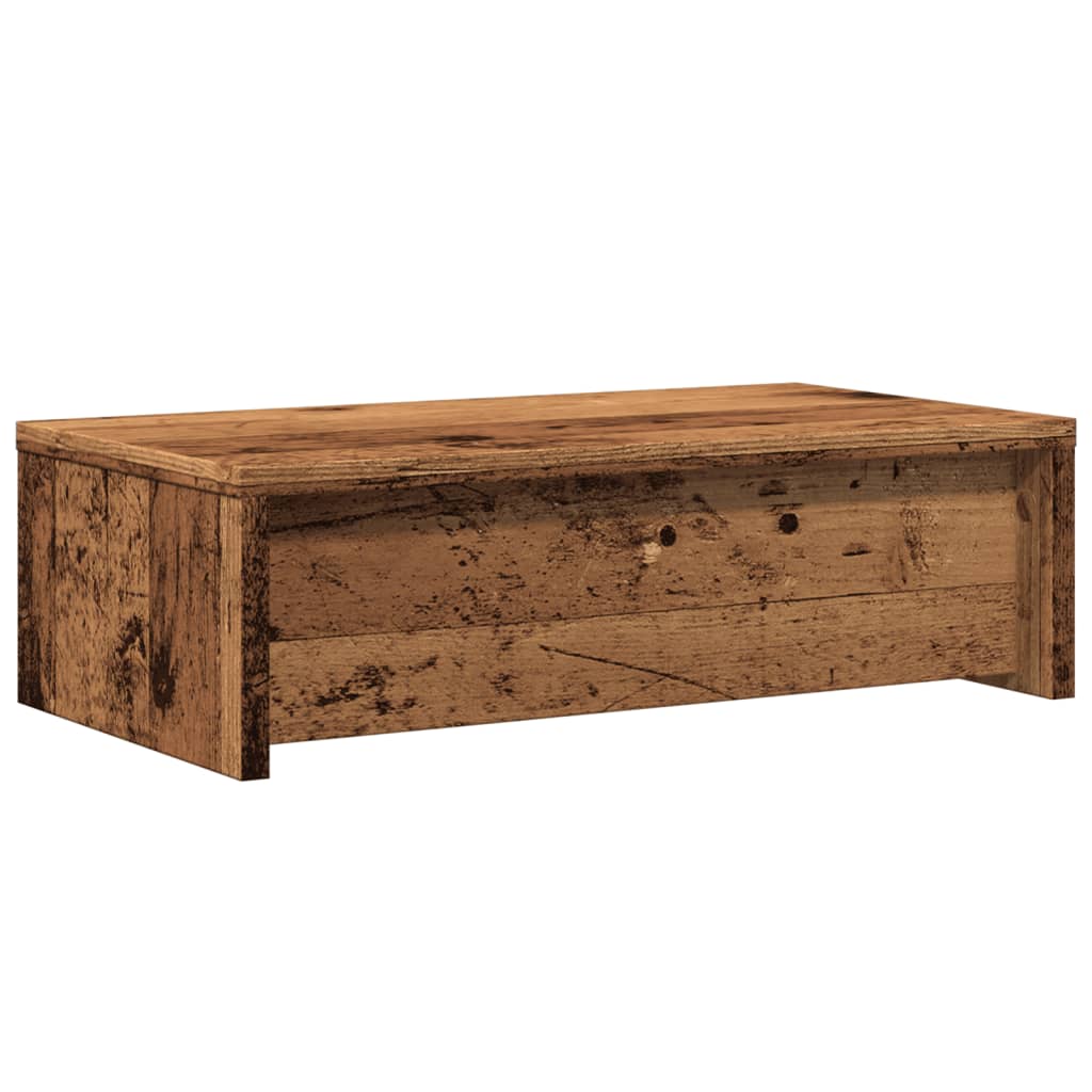 Monitor Stand with Drawers Old Wood 50x27x15 cm Engineered Wood