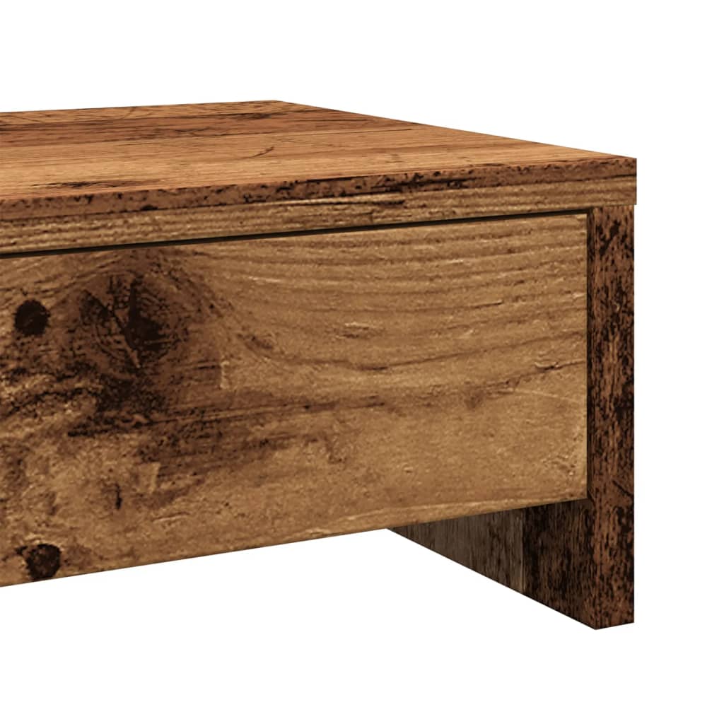 Monitor Stand with Drawers Old Wood 50x27x15 cm Engineered Wood