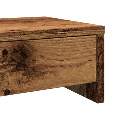 Monitor Stand with Drawers Old Wood 50x27x15 cm Engineered Wood