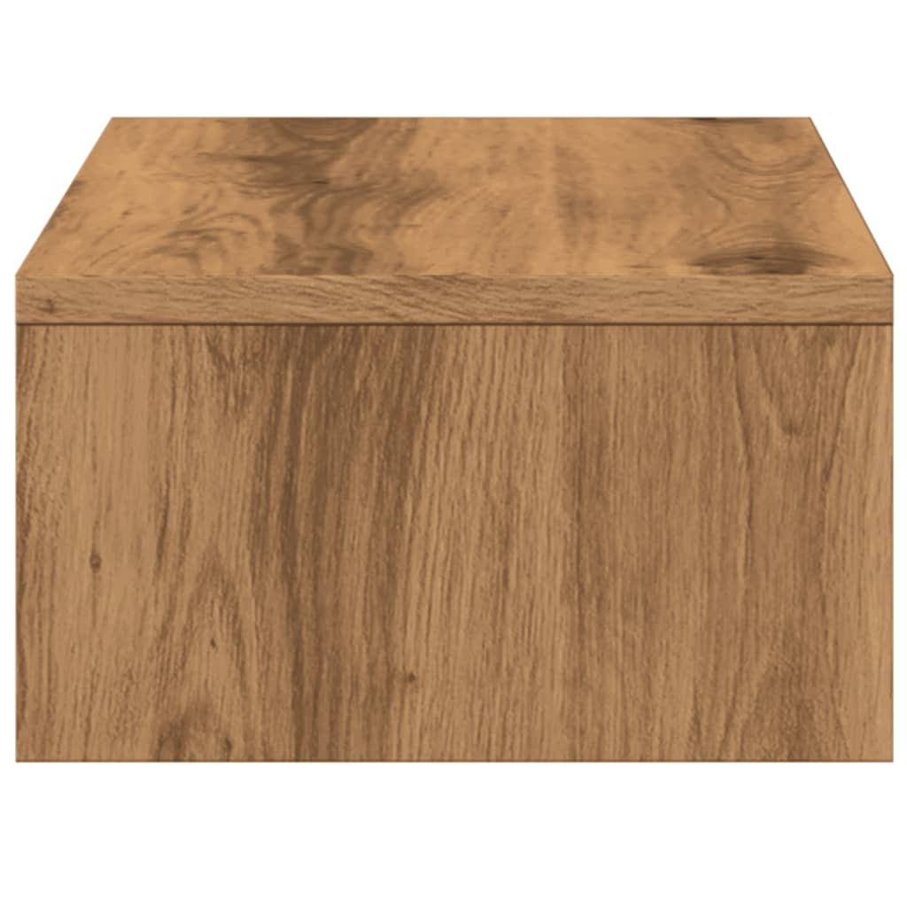 Monitor Stand with Drawers Artisian Oak 50x27x15 cm Engineered Wood