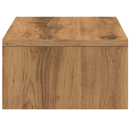 Monitor Stand with Drawers Artisian Oak 50x27x15 cm Engineered Wood