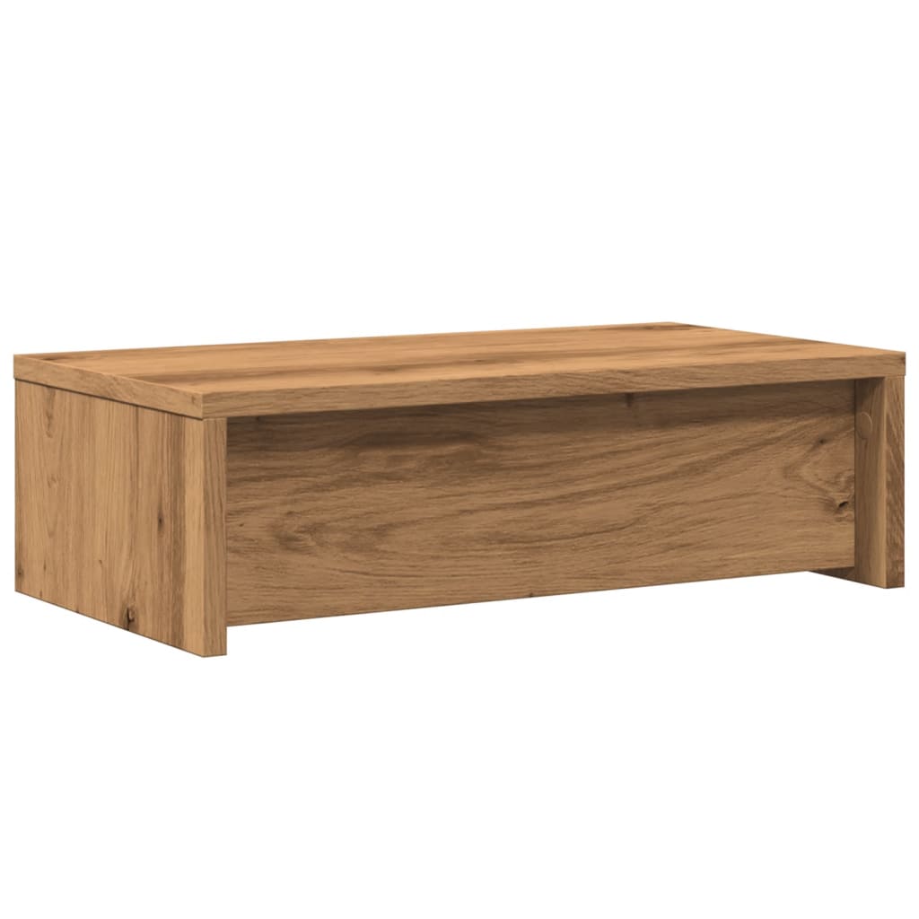 Monitor Stand with Drawers Artisian Oak 50x27x15 cm Engineered Wood