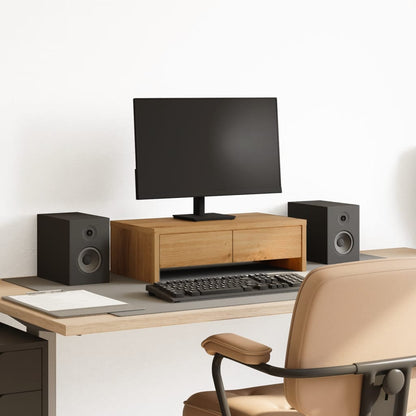 Monitor Stand with Drawers Artisian Oak 50x27x15 cm Engineered Wood
