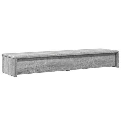 Monitor Stand with Drawers Grey Sonoma 100x27x15 cm Engineered Wood