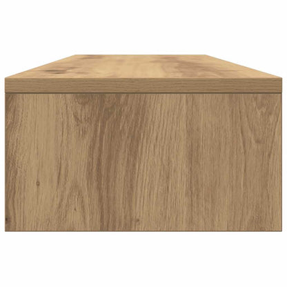 Monitor Stand with Drawers Artisian Oak 100x27x15 cm Engineered Wood