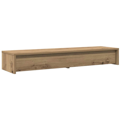 Monitor Stand with Drawers Artisian Oak 100x27x15 cm Engineered Wood