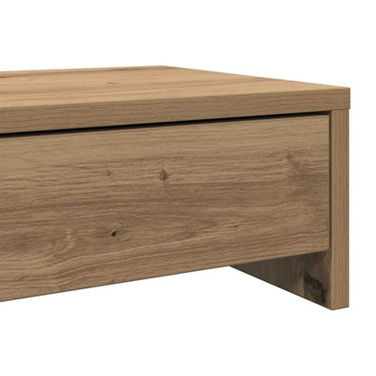 Monitor Stand with Drawers Artisian Oak 100x27x15 cm Engineered Wood