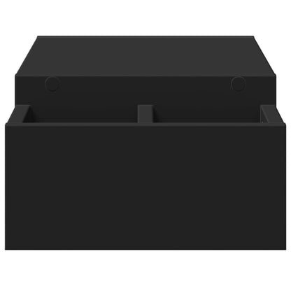 Monitor Stand with Storage Black 70x27x15 cm Engineered Wood