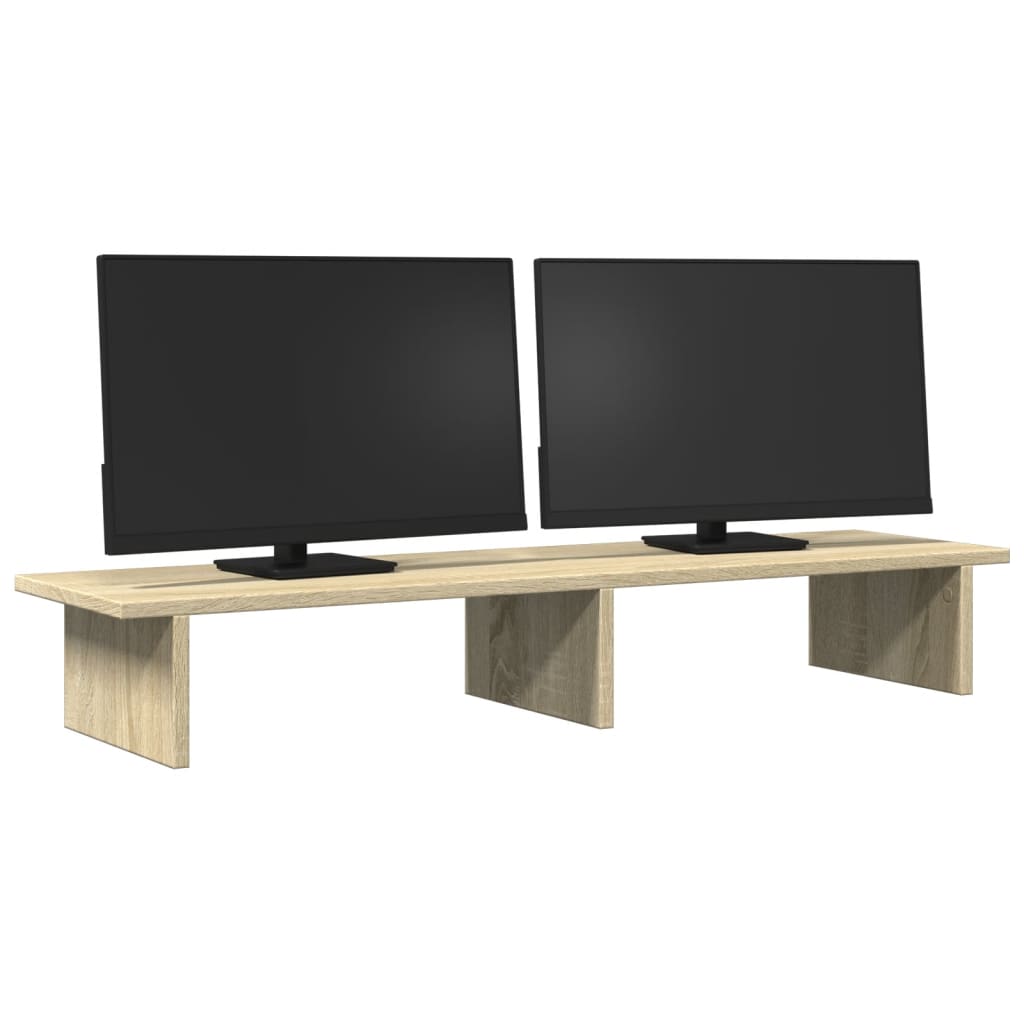 Monitor Stand Sonoma Oak 100x27x15 cm Engineered Wood