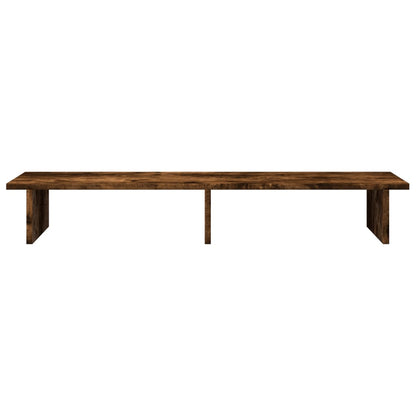 Monitor Stand Smoked Oak 100x27x15 cm Engineered Wood